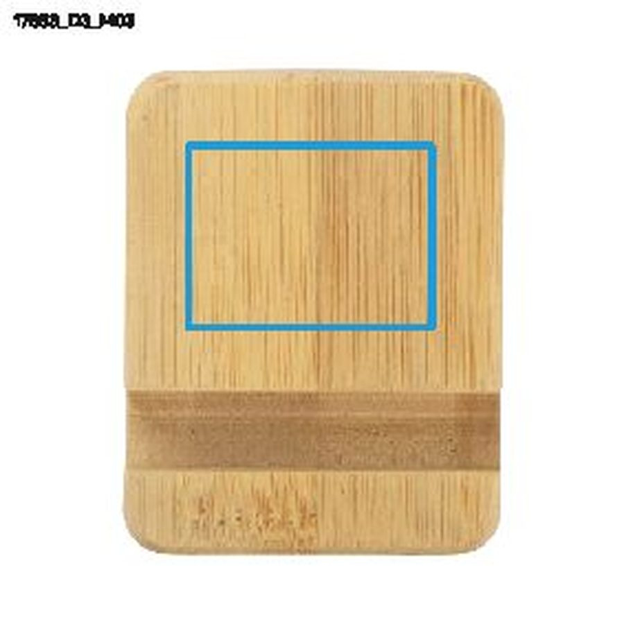 TILE – support pour téléphone en bambou: Zone de marquage top · Doming (résinage)
