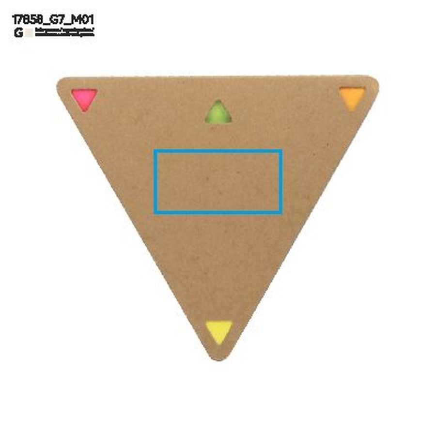 PEL – notes adhésives: Zone de marquage avant · Gravure laser