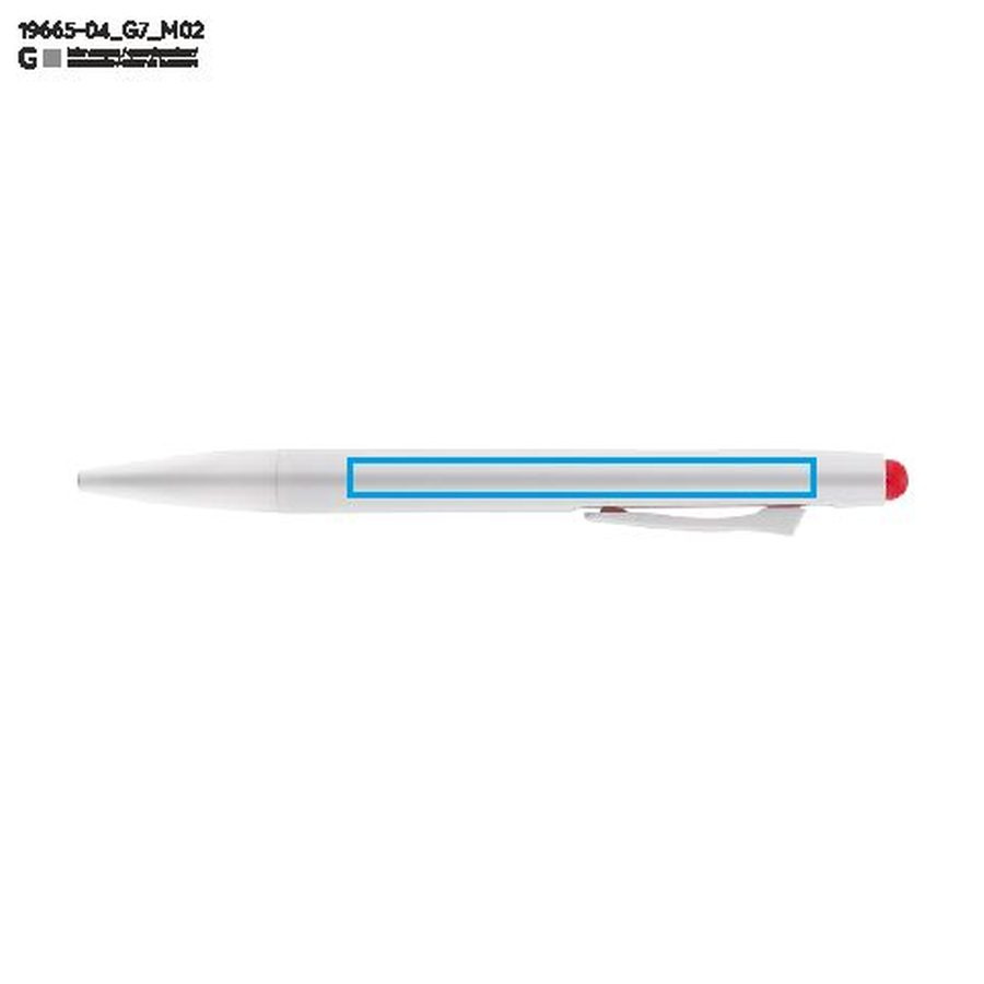 MAZZI – stylo-bille effaçable: Zone de marquage arrière · Gravure laser