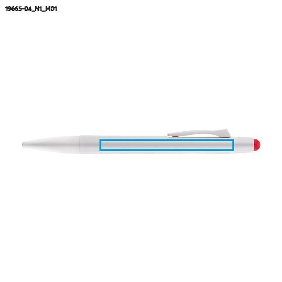 MAZZI – stylo-bille effaçable: Zone de marquage avant · Tampographie