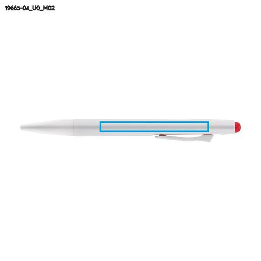 MAZZI – stylo-bille effaçable: Zone de marquage arrière · Impression UV