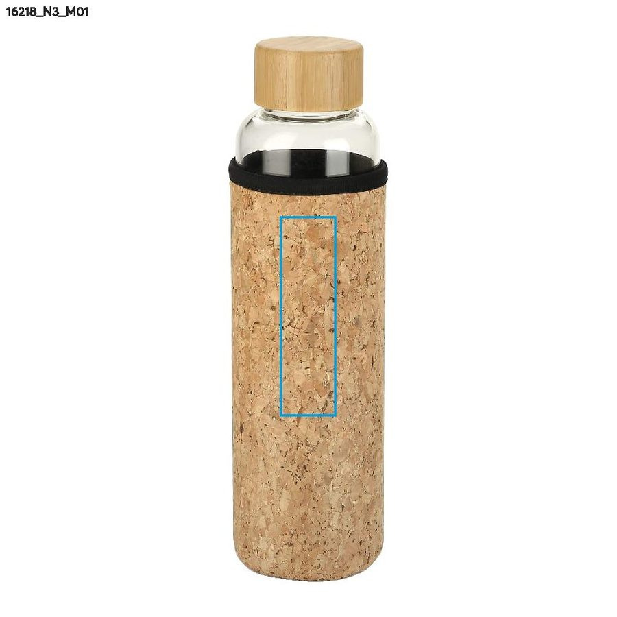 VENI – bouteille en verre 550 ml: Zone de marquage avant · Tampographie