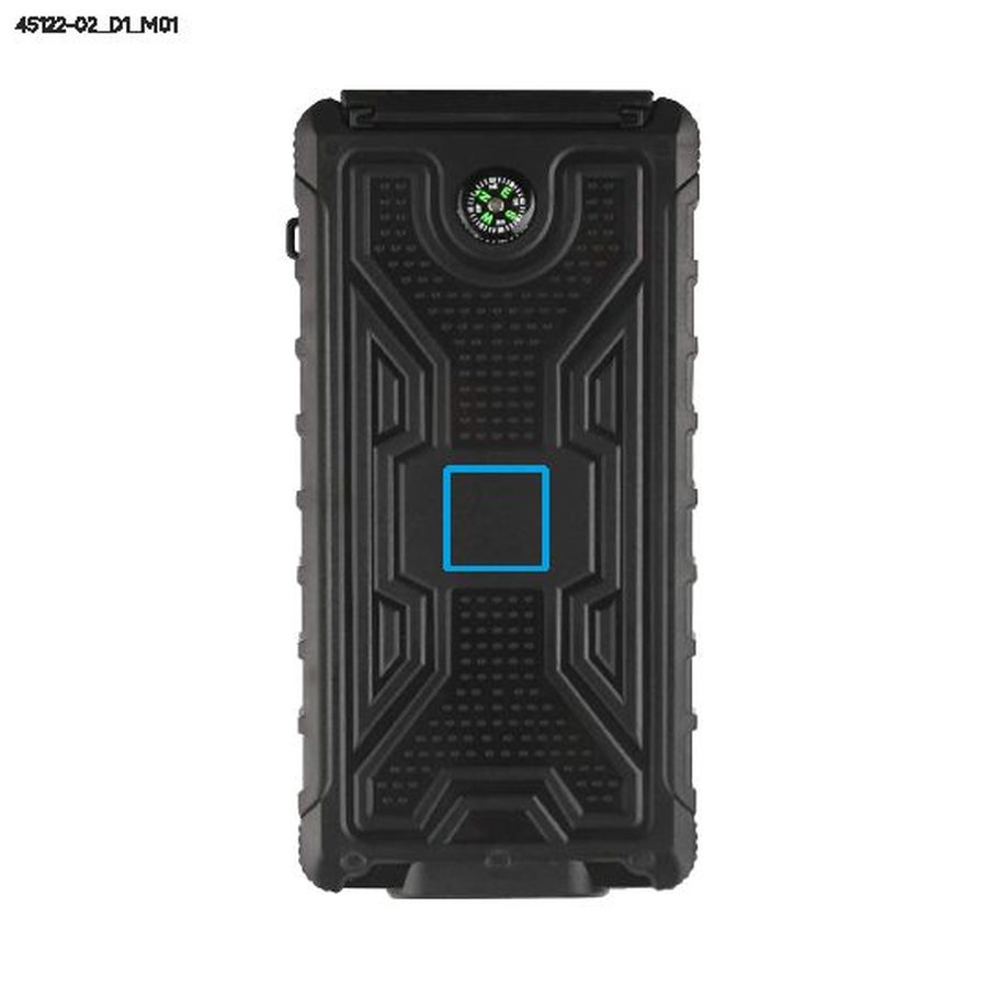 SOL — powerbank 10000 mAh: Print area front · Doming