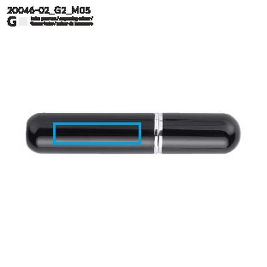 LIMA – mini-flacon de parfum 5 ml: Zone de marquage bottom · Gravure laser