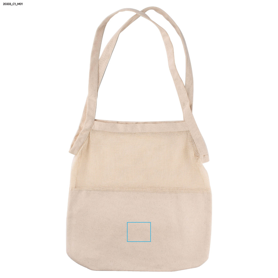 Sac de courses NETI: Zone de marquage avant · DTF