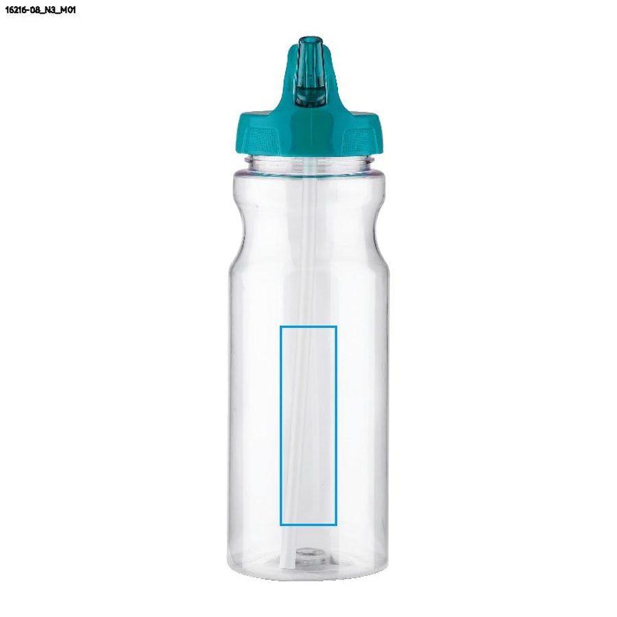 TRANCE – gourde à paille 700 ml: Zone de marquage avant · Tampographie