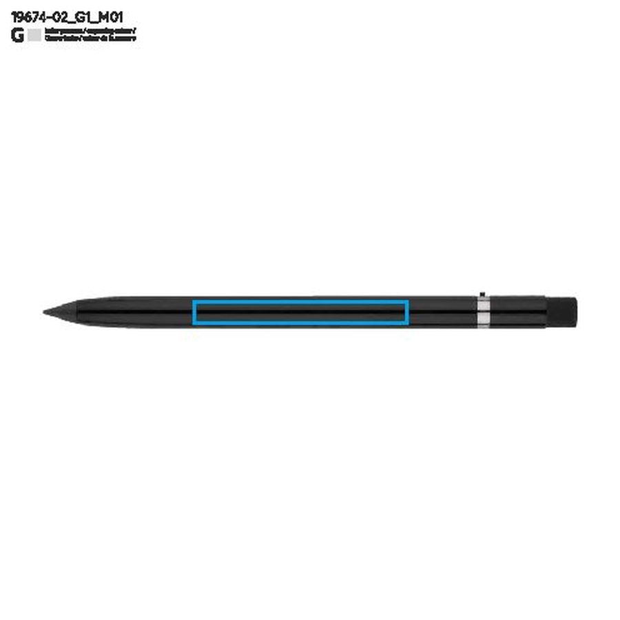 Crayon ETERNO: Zone de marquage avant · Gravure laser