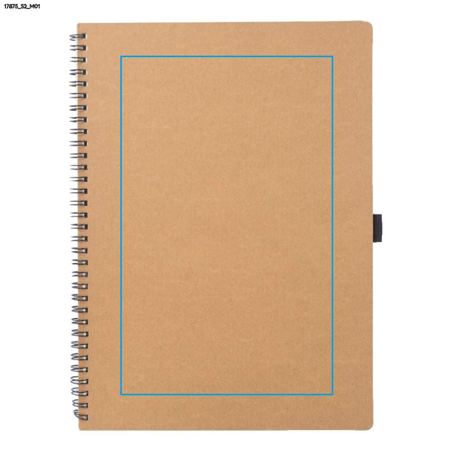 STIN – carnet A4: Zone de marquage avant · Sérigraphie