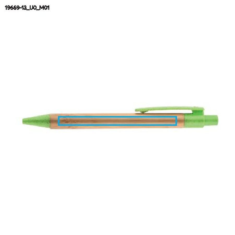 Stylo à bille BAMMO: Zone de marquage avant · Impression UV