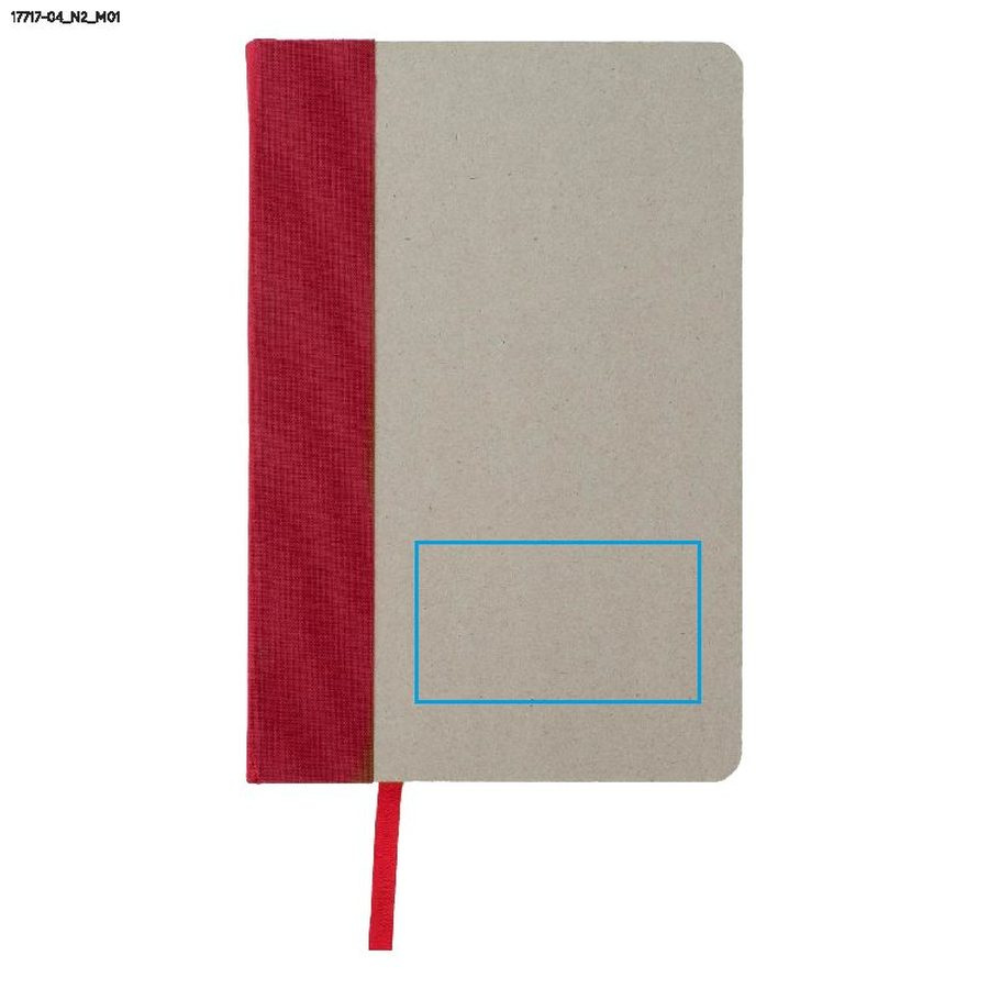 KLAPP – carnet A5: Zone de marquage avant · Tampographie