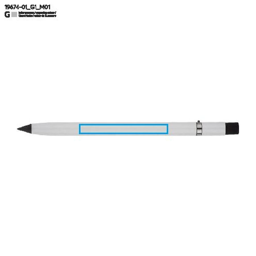 Crayon ETERNO: Zone de marquage avant · Gravure laser