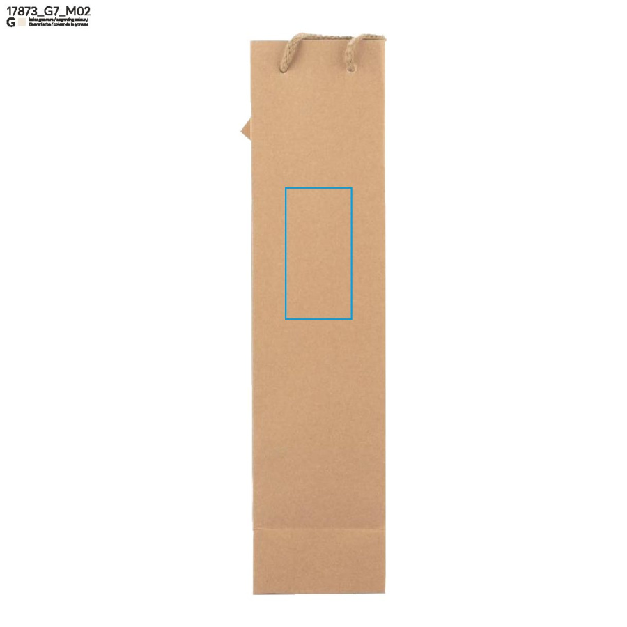 Sac à vin GABA: Zone de marquage arrière · Gravure laser