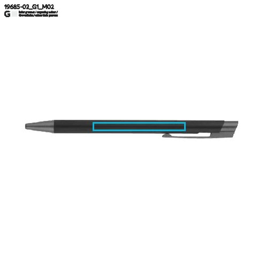 Stylo OPTIMA: Zone de marquage arrière · Gravure laser