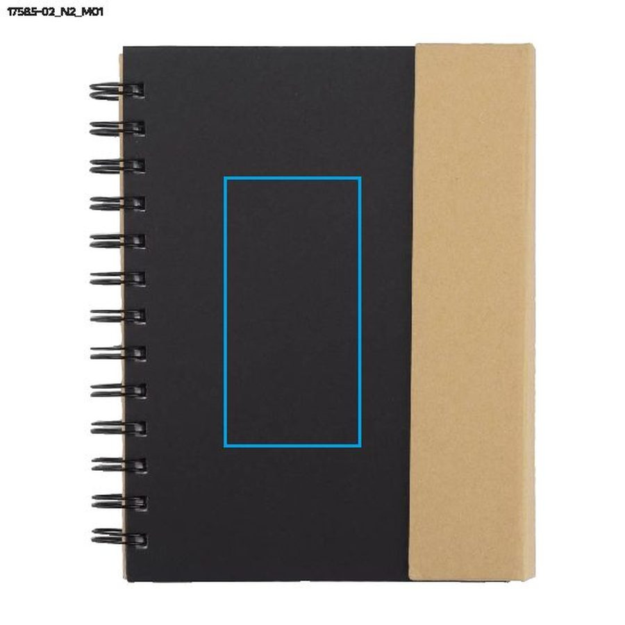 Carnet MAGO B6: Zone de marquage avant · Tampographie