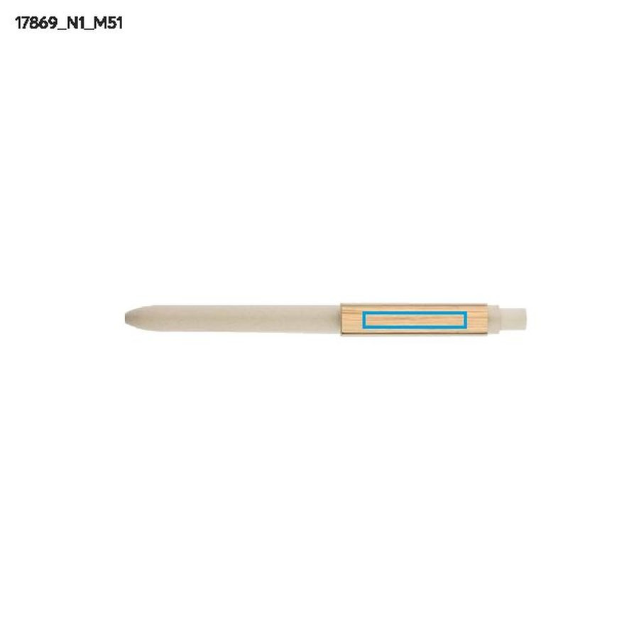 RITTO – carnet A5 avec stylo: Zone de marquage clip · Tampographie