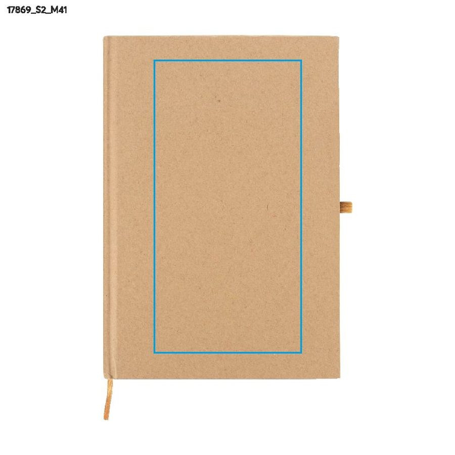 RITTO – carnet A5 avec stylo: Zone de marquage — Carnet — Avant · Sérigraphie