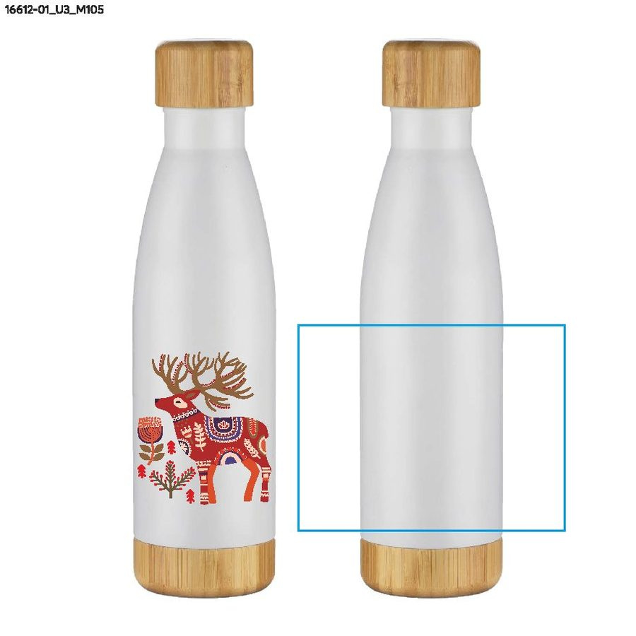 TILLI – bouteille isotherme 500 ml: Zone de marquage · Impression UV