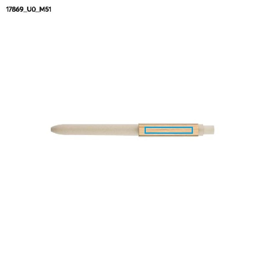 RITTO – carnet A5 avec stylo: Zone de marquage clip · Impression UV