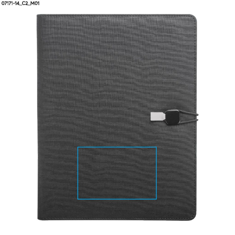 TELLA – porte-documents A4: Zone de marquage avant · DTF