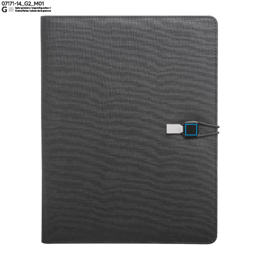 TELLA – porte-documents A4: Zone de marquage avant · Gravure laser