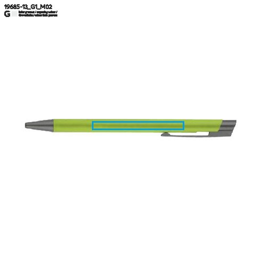Stylo OPTIMA: Zone de marquage arrière · Gravure laser