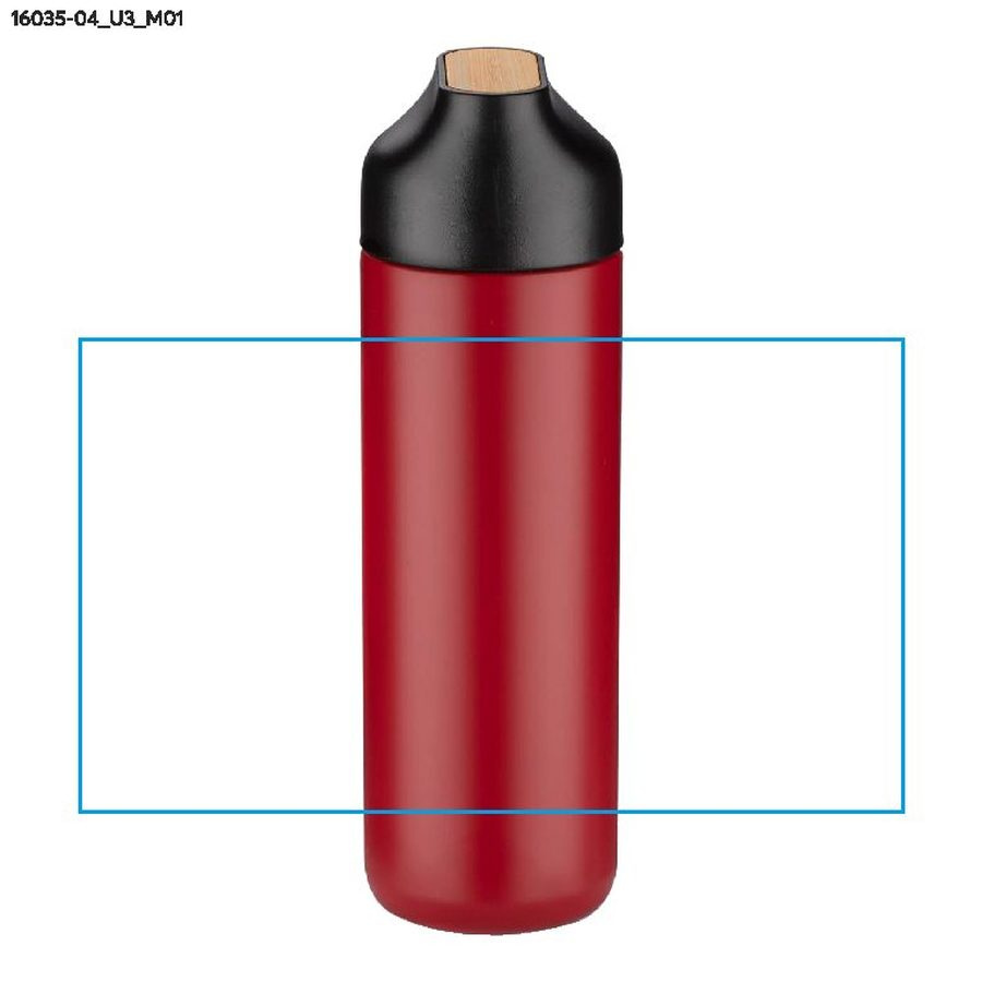 ELSA – bouteille isotherme 600 ml: Zone de marquage avant · Impression UV