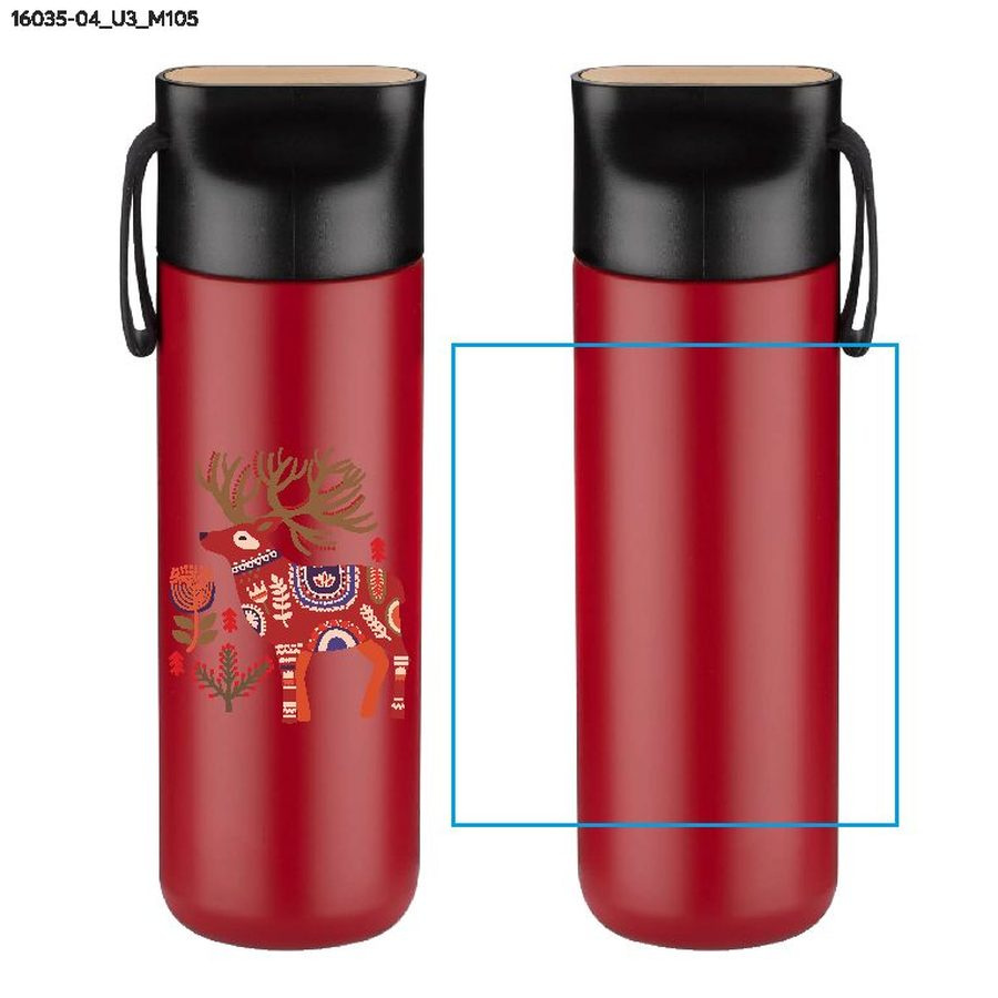 ELSA – bouteille isotherme 600 ml: Zone de marquage · Impression UV
