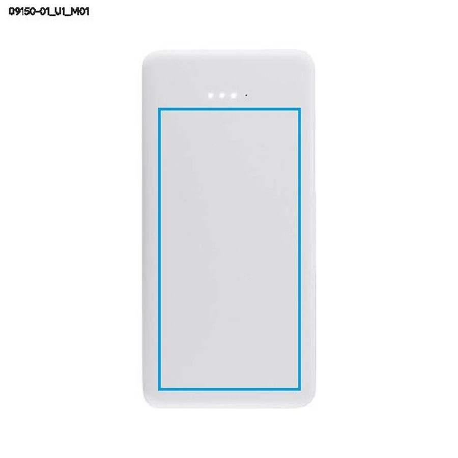 SIMPLE – batterie externe 10 000 mAh: Zone de marquage avant · Impression UV