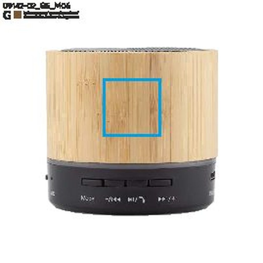 EMO – enceinte sans fil: Zone de marquage side · Gravure laser