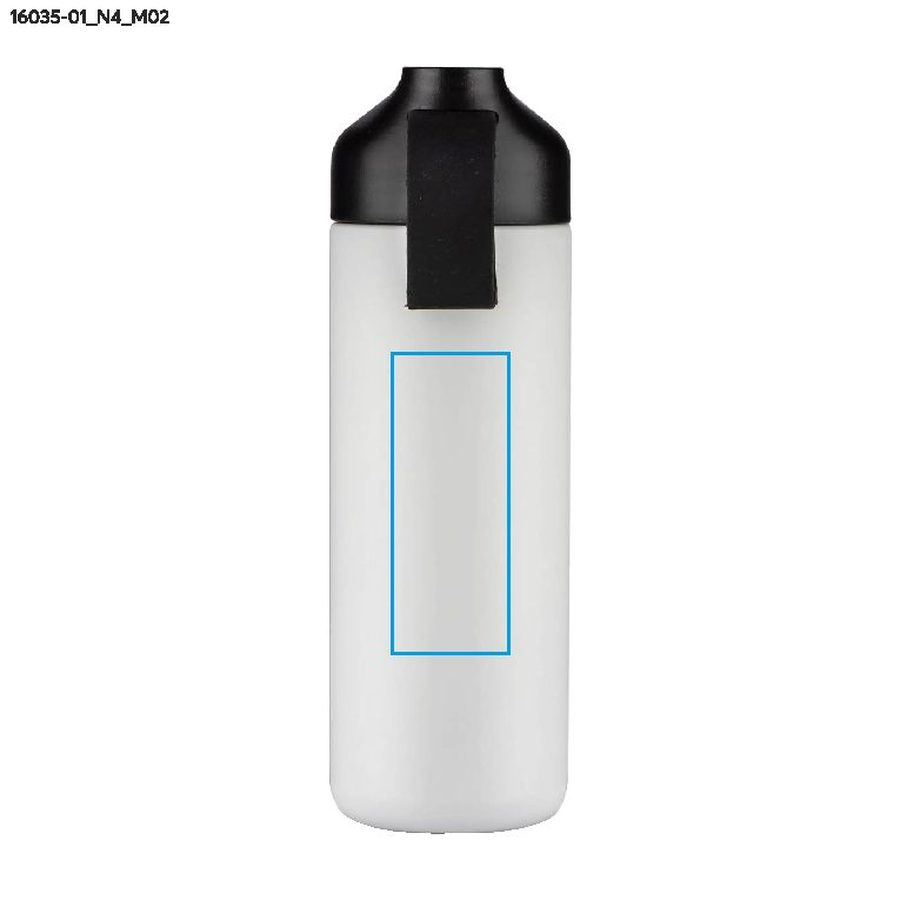 ELSA – bouteille isotherme 600 ml: Zone de marquage arrière · Tampographie