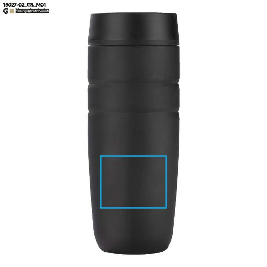 UNIT – mug de voyage 350 ml: Zone de marquage avant · Gravure laser