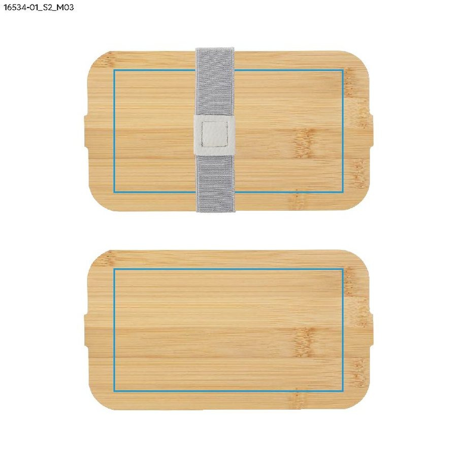 SINGLE – boîte alimentaire 650 ml: Zone de marquage top · Sérigraphie