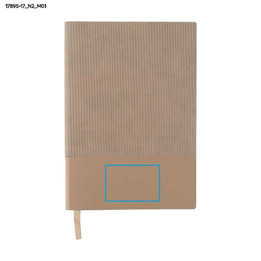 FLAF – carnet A5: Zone de marquage avant · Tampographie