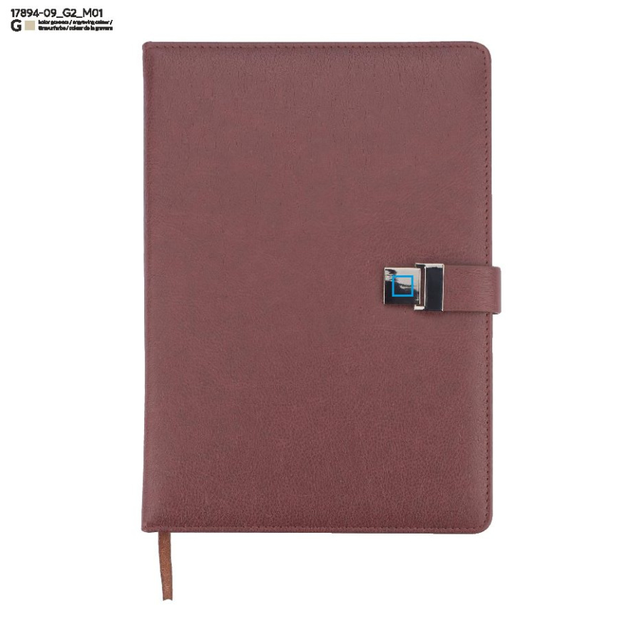 IDELO – carnet B5: Zone de marquage avant · Gravure laser