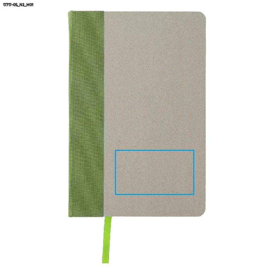 KLAPP – carnet A5: Zone de marquage avant · Tampographie