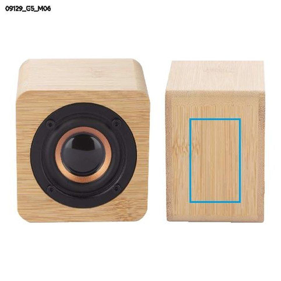 VINTAGE – enceinte sans fil: Zone de marquage side · Gravure laser