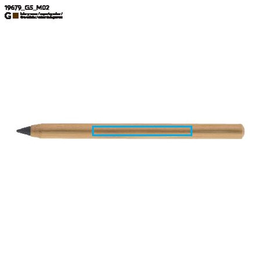 Crayon EON: Zone de marquage arrière · Gravure laser