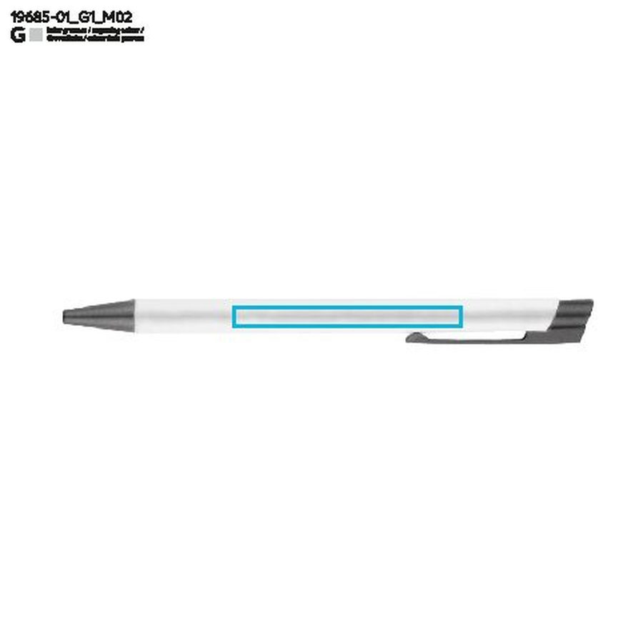 Stylo OPTIMA: Zone de marquage arrière · Gravure laser