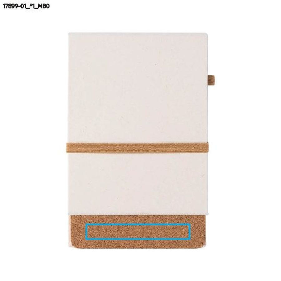 MILKI – carnet A6: Zone de marquage cork · Transfert sérigraphique