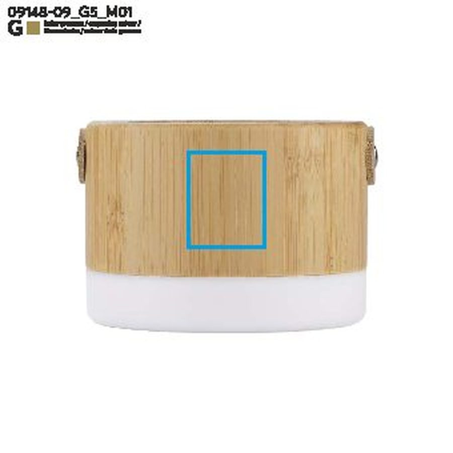 RORAT – enceinte sans fil: Zone de marquage avant · Gravure laser