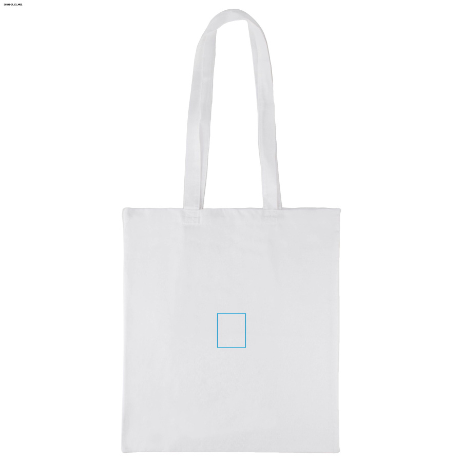 GRAIN – sac en coton 140g: Zone de marquage arrière · DTF