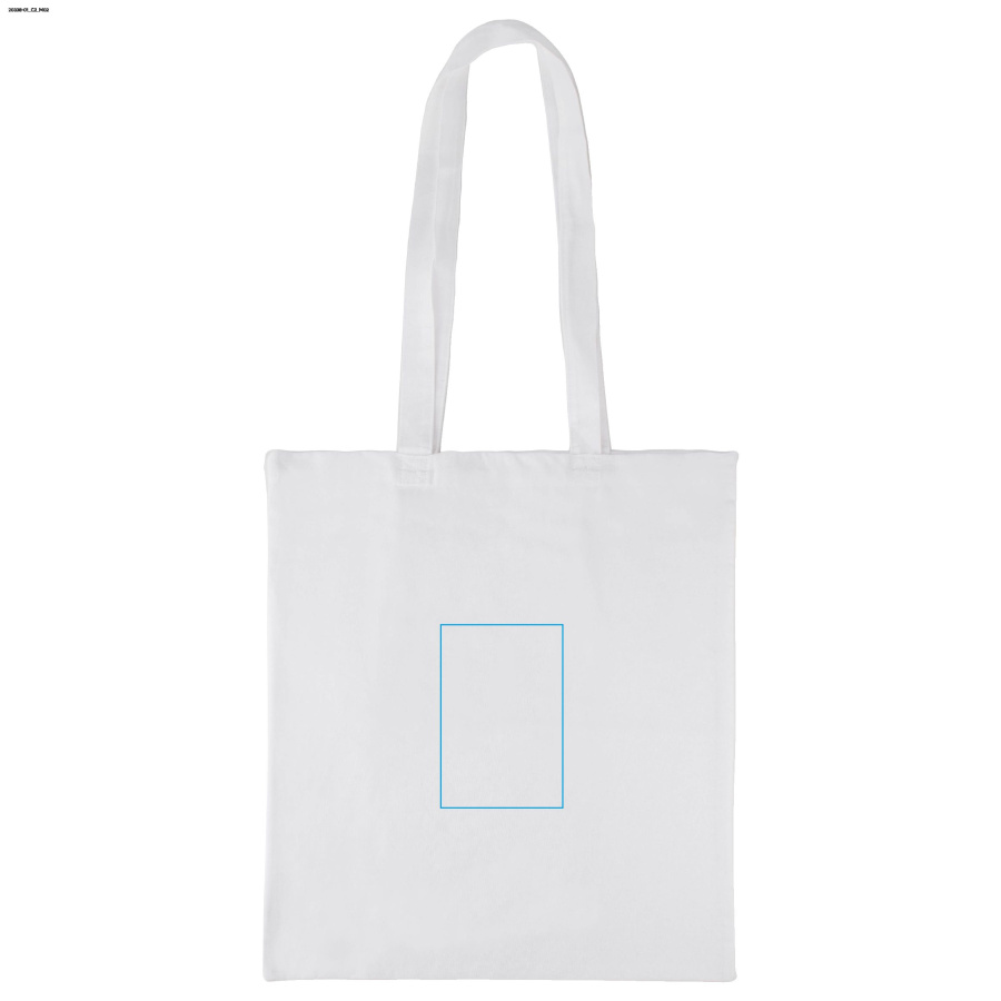 GRAIN – sac en coton 140g: Zone de marquage arrière · DTF