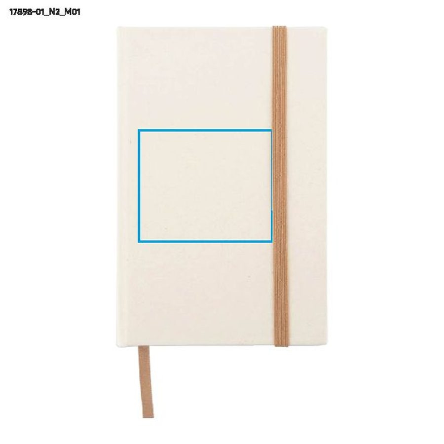 MILK – carnet A6: Zone de marquage avant · Tampographie
