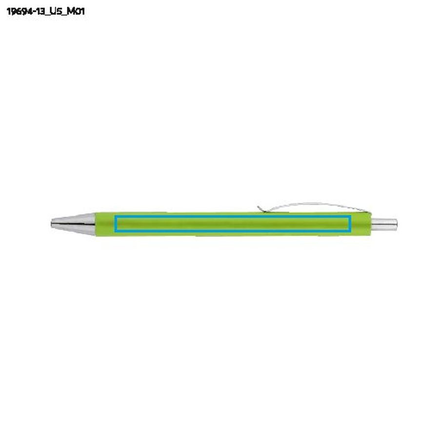 Stylo à bille NOVI: Zone de marquage avant · Impression UV