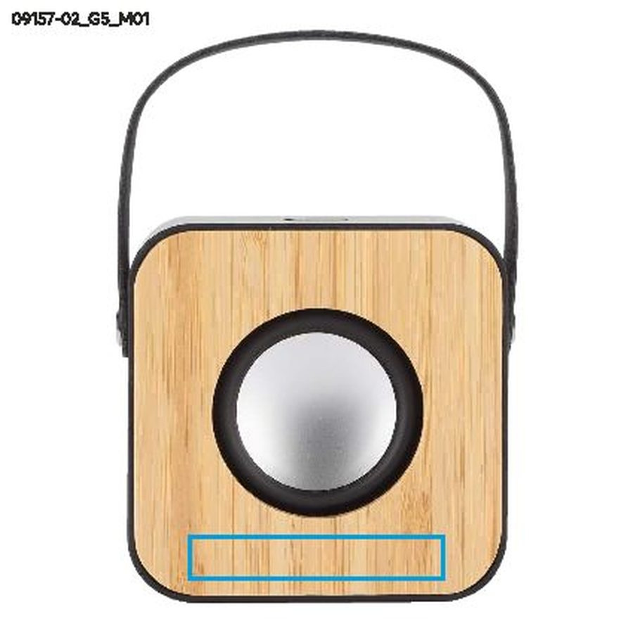 MODERN – enceinte sans fil: Zone de marquage avant · Gravure laser