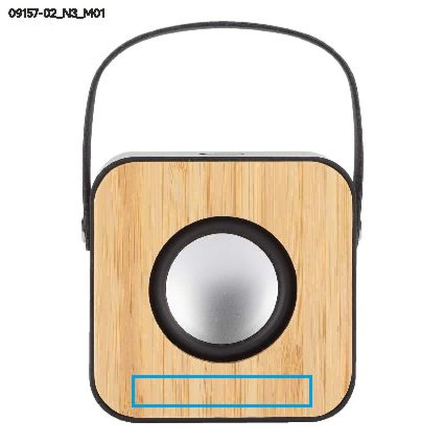 MODERN – enceinte sans fil: Zone de marquage avant · Tampographie
