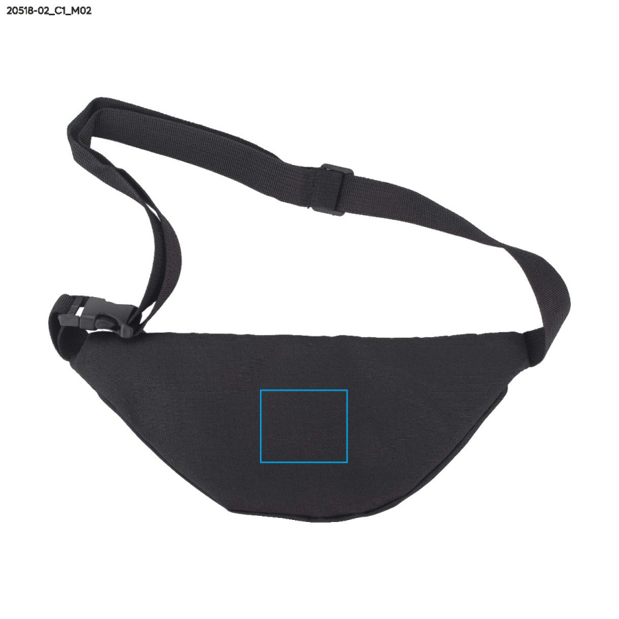 BEGI – sac banane: Zone de marquage arrière · DTF