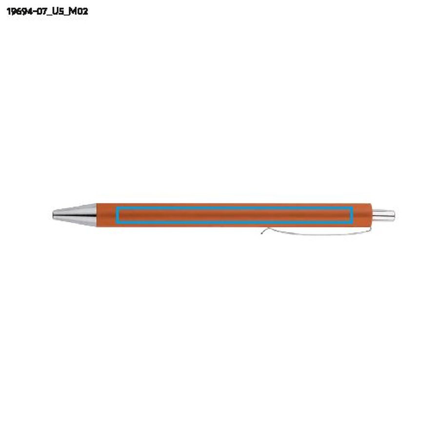 Stylo à bille NOVI: Zone de marquage arrière · Impression UV