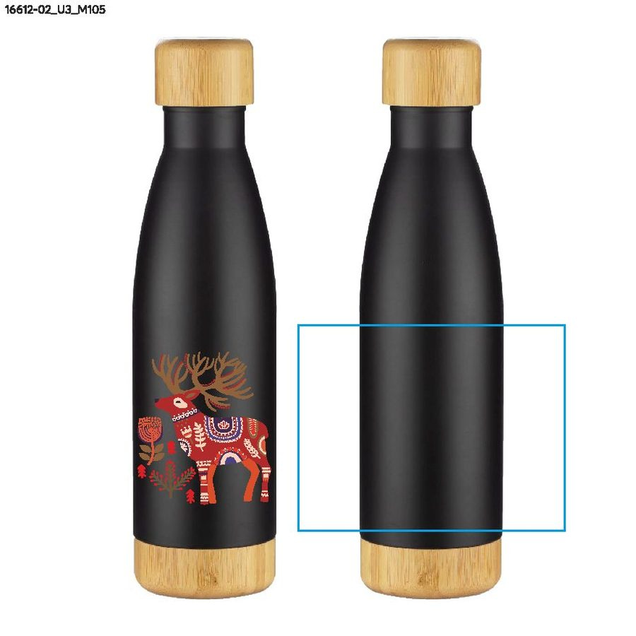 TILLI – bouteille isotherme 500 ml: Zone de marquage · Impression UV