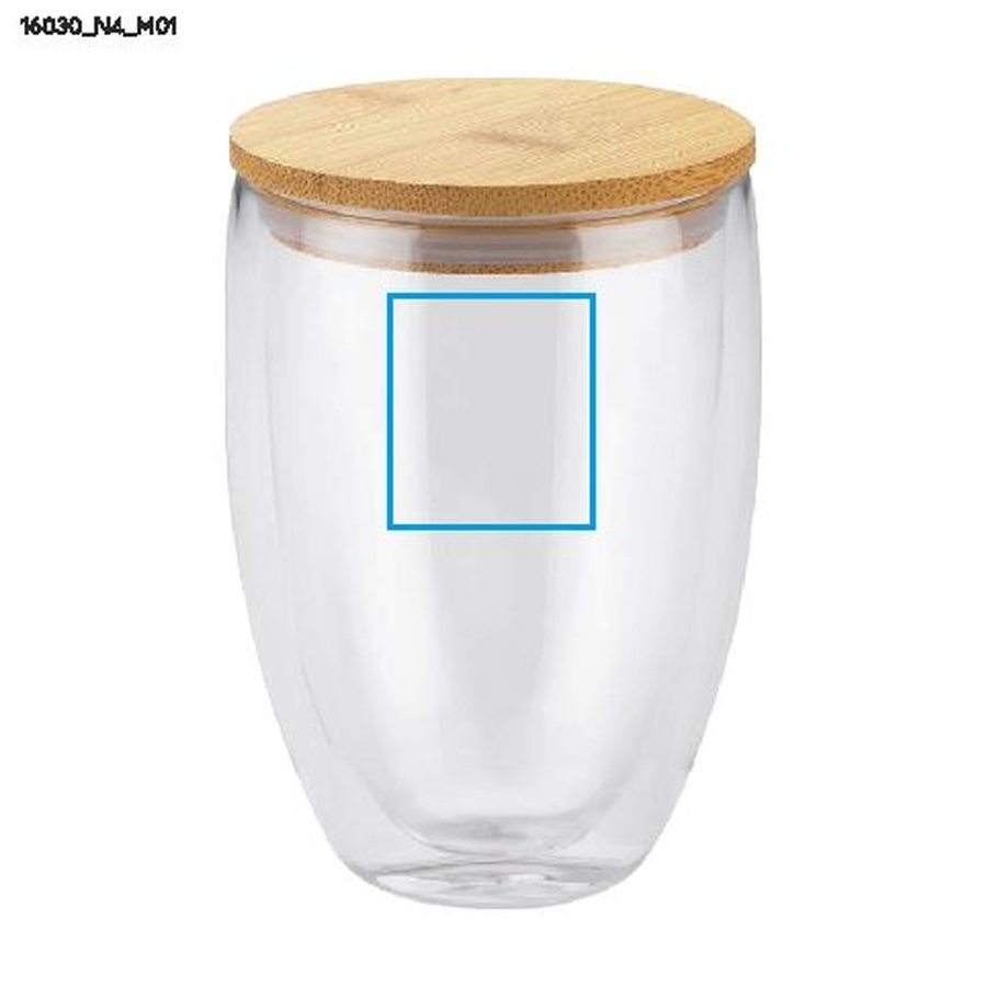 MOCCA – verre 350 ml: Zone de marquage avant · Tampographie